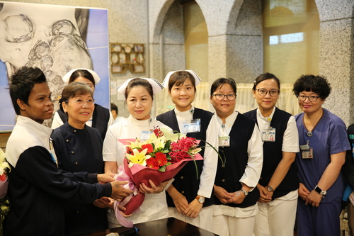 麥可也特別感謝一路照顧他的護理團隊，讓他獲得很好的照顧