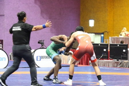 中華選手與沙烏地阿拉伯選手精彩競技