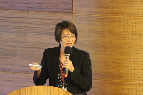 來自日本的阿部惠子（Keiko Abe）教授，目前是ASPE（標準化患者教育者協會）國際委員會的主席。(人文真善美陳毅麟攝)