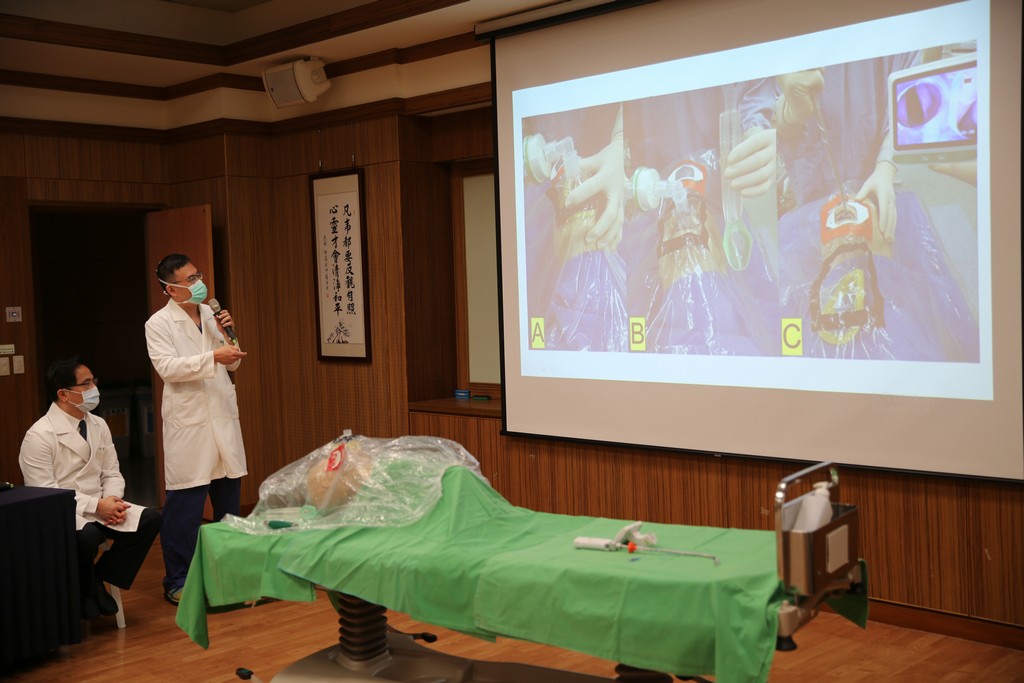 防疫罩+插管光視棒　臨床醫療防護有保障