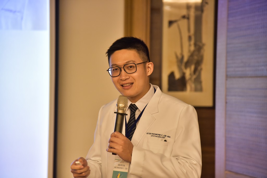 Dr. Peter分享受訓過程與心得。 Dr. Peter分享受訓過程與心得。