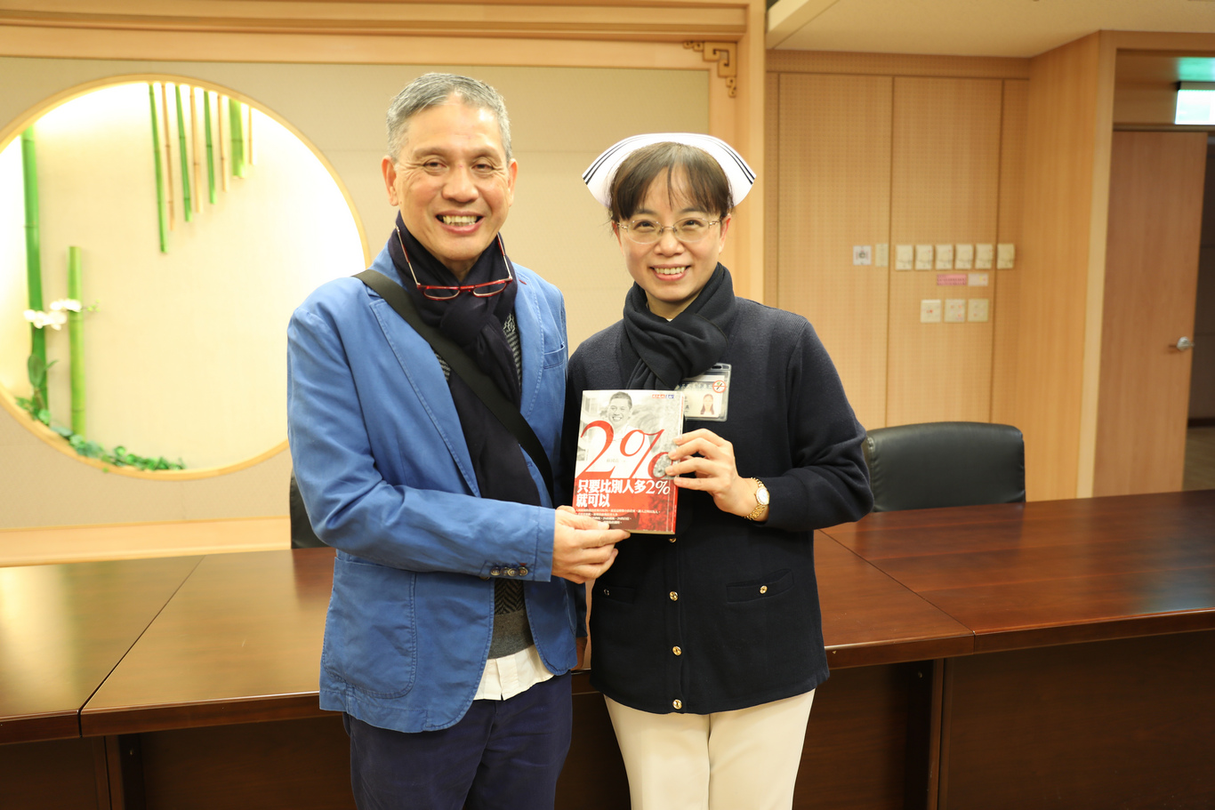 呂基燕副主任表示十分榮幸能向蘇國垚老師學習，這次的課程令同仁都收穫滿載，期待下一次再度邀請老師前來指導。