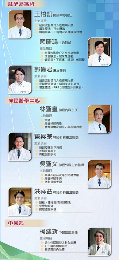 疼痛中心啟用－整合多科專業全方位治療　遠離疼痛擁抱Better Life