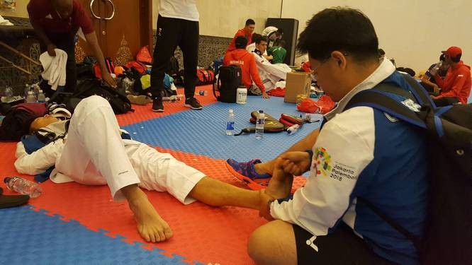 亞運「中醫」也參戰　花蓮慈院守護運動員奪牌不傷身