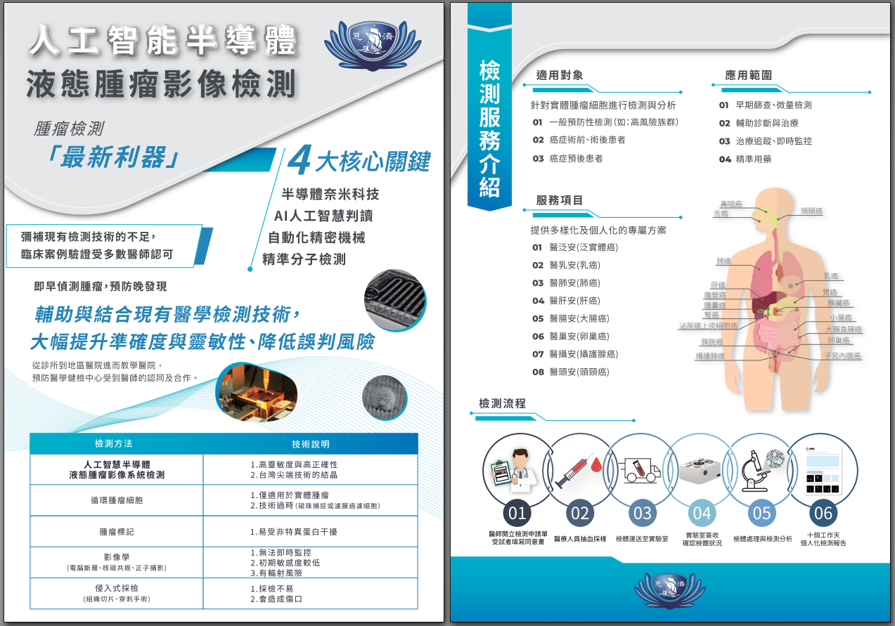 花蓮慈院癌症醫學中心「循環性腫瘤細胞計數檢測與影像分析服務」，歡迎來訊諮詢！