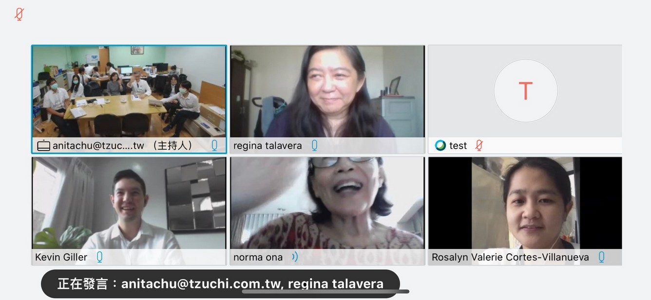 台菲視訊會議醫學講座視訊畫面