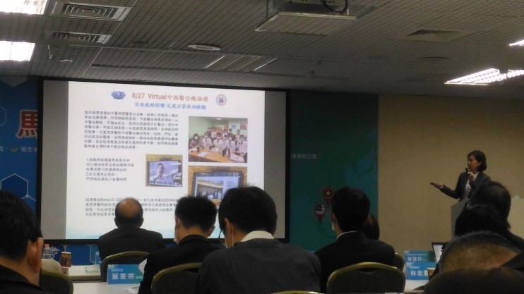 花蓮慈濟醫院朱芳瑤經理於活動中分享