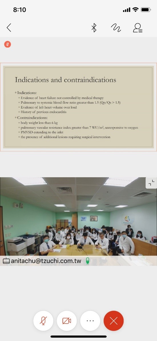 小兒部裘品筠醫師、曾睿明醫師準備精彩簡報與菲方醫師交流