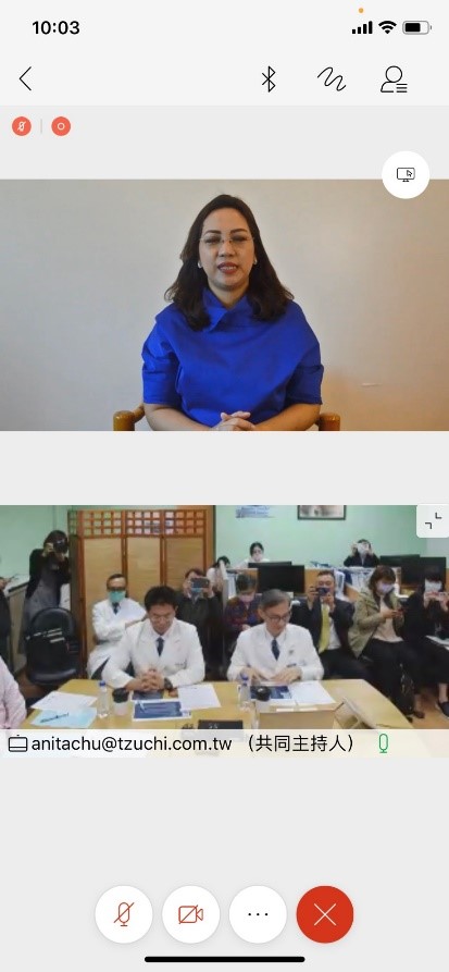 左圖：菲律賓前衛生部長、現任國會眾議員Dr. Loreto-Garin也親自為活動致詞。