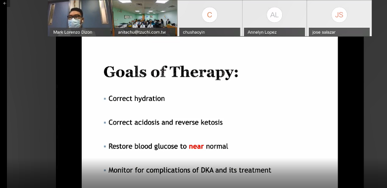 右圖：菲方醫師上線分享案例。