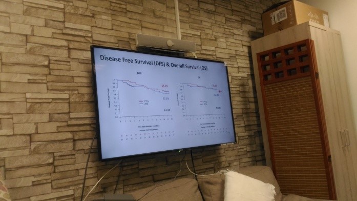 左圖：講者花蓮慈濟醫院血液腫瘤科李啟誠主任、黃威翰醫師，精心製作簡報與菲方醫師一同分享。