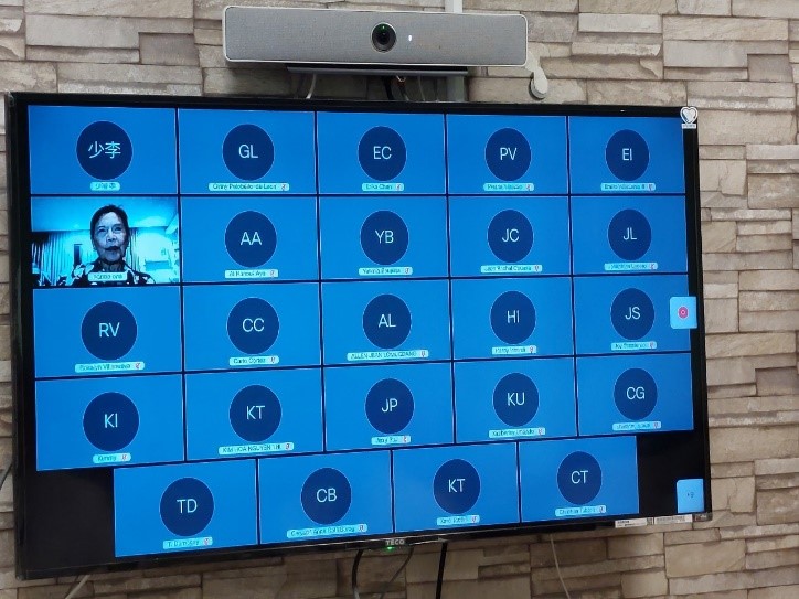 左圖：多位來自菲律賓、越南、印尼醫事人員上線參與，包括菲律賓血液學教母Dr. Norma Ona，以及菲律賓The Medical City醫療團隊。