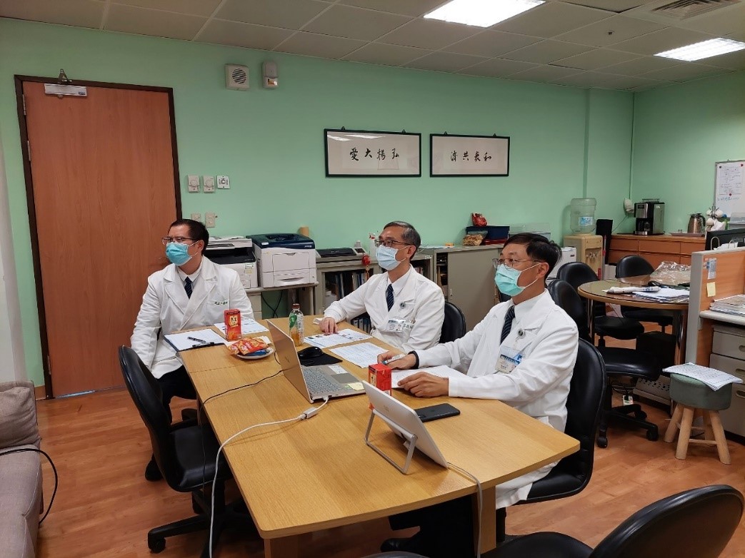 圖說：新南向中醫藥暨針灸遠距進階跨國講座: Introduction of Common Used Acupoints/ Southbound Virtual Training Course of Acupuncture and Traditional Chinese Medicine: Introduction of Common Used Acupoints活動現場。