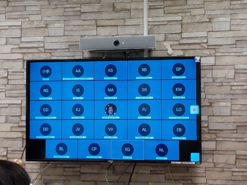 2021/07/01(四)新南向中醫藥暨針灸遠距進階跨國講座，多位新南向友人參與。