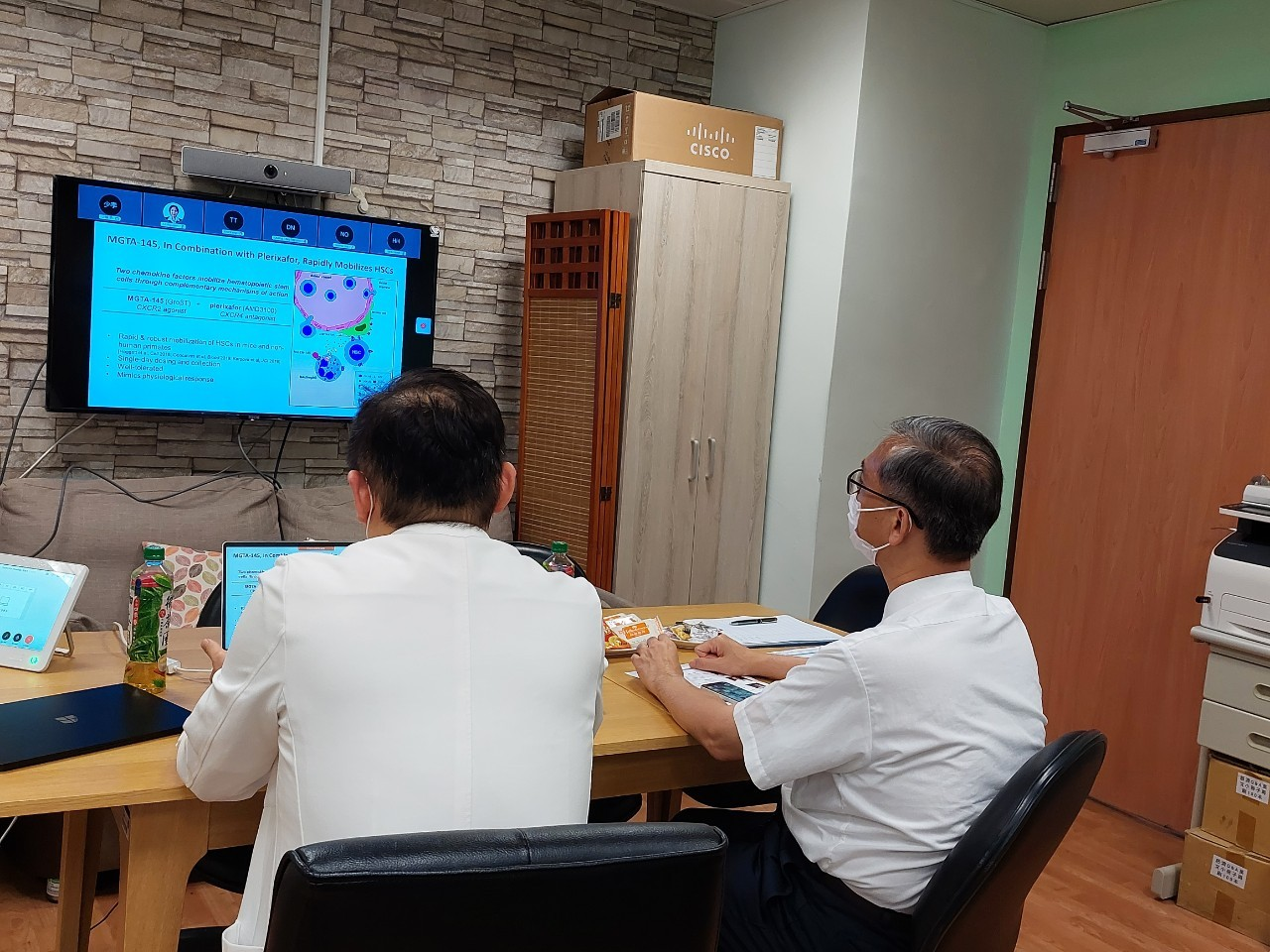 2021/07/14(三)新南向造血幹細胞移植遠距進階跨國講座: Overview of Autologous HSCT活動現場。