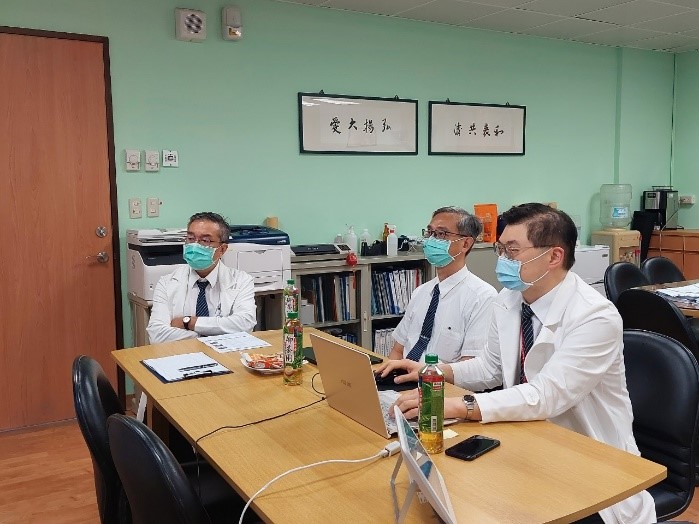 2021/07/21(三)新南向造血幹細胞移植遠距進階跨國講座: Update of Auto-HSCT for Multiple Myeloma活動現場。