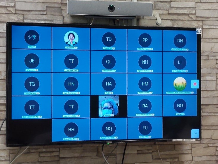 2021/07/21(三)新南向造血幹細胞移植遠距進階跨國講座: Update of Auto-HSCT for Multiple Myeloma，多位新南向友人參與。