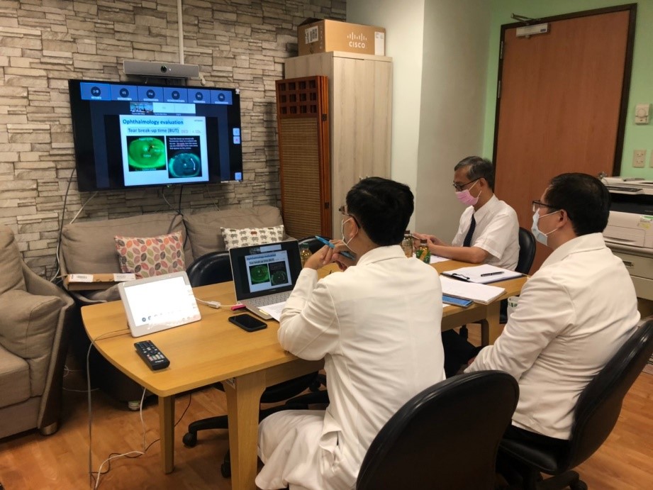 2021/07/29(四)新南向中醫藥暨針灸遠距進階跨國講座: Current Research on TCM in the Treatment of Dry Eye Disease活動現場。