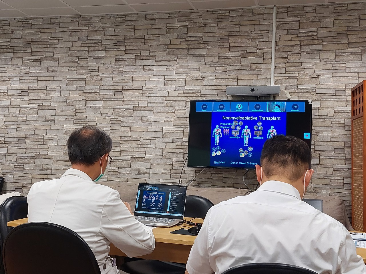 2021/08/11(三)新南向造血幹細胞移植遠距進階跨國講座: Reduced-Intensity Conditioning (RIC) for Hematological Malignancies活動現場。