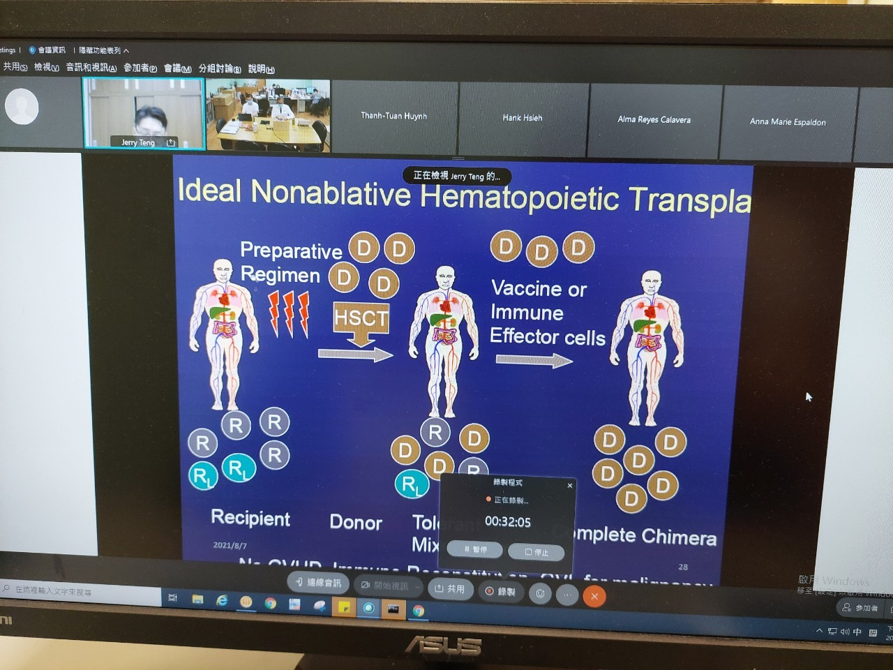 講者台中榮民總醫院滕傑林主任精心準備簡報。