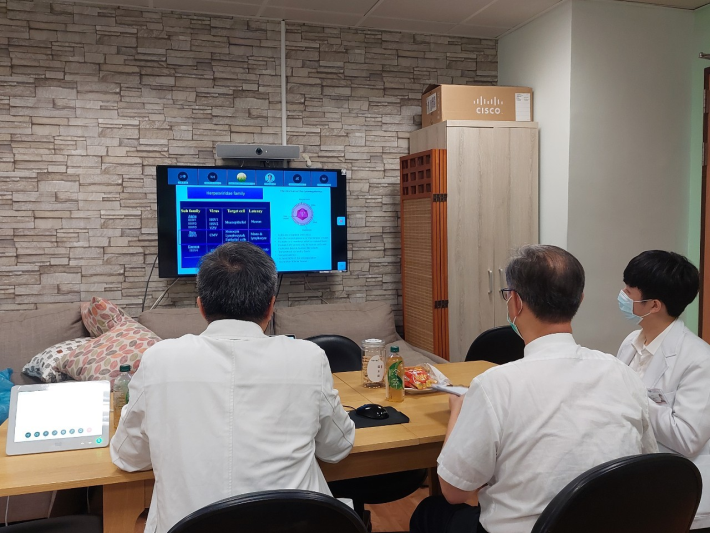 2021/09/01(三)新南向造血幹細胞移植遠距進階跨國講座: Management of Cytomegaloviral (CMV) Infection in HSCT活動現場