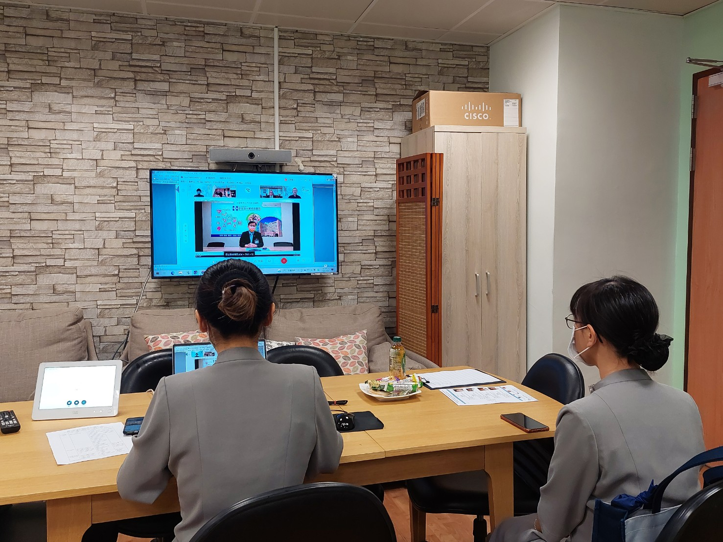 2021/10/6（三）後疫情時代醫療新態樣與新南向政策線上研討會活動現場。