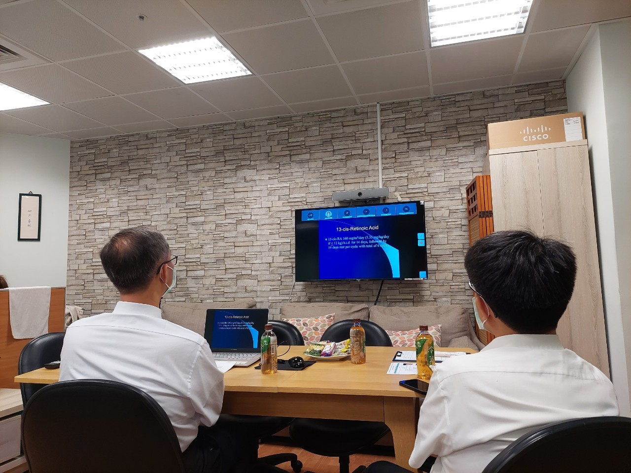 2021/10/13(三)新南向造血幹細胞移植遠距進階跨國講座: Auto-HSCT for Neuroblastoma活動現場。