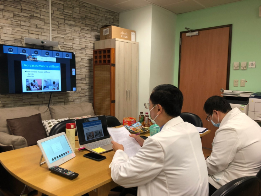 2021/11/04(四)新南向中醫藥暨針灸遠距進階跨國講座: Tui-Na (Massage) on Sport Injury活動現場。