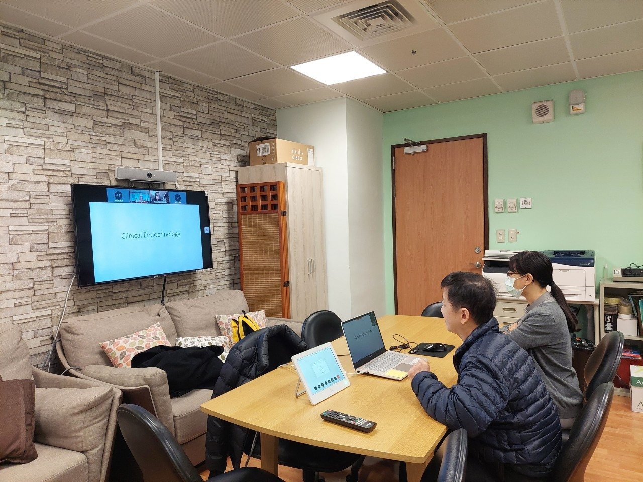 2021/12/18(六)菲律賓台商視訊保健講座-如何提升新陳代謝與日常保健活動現場。