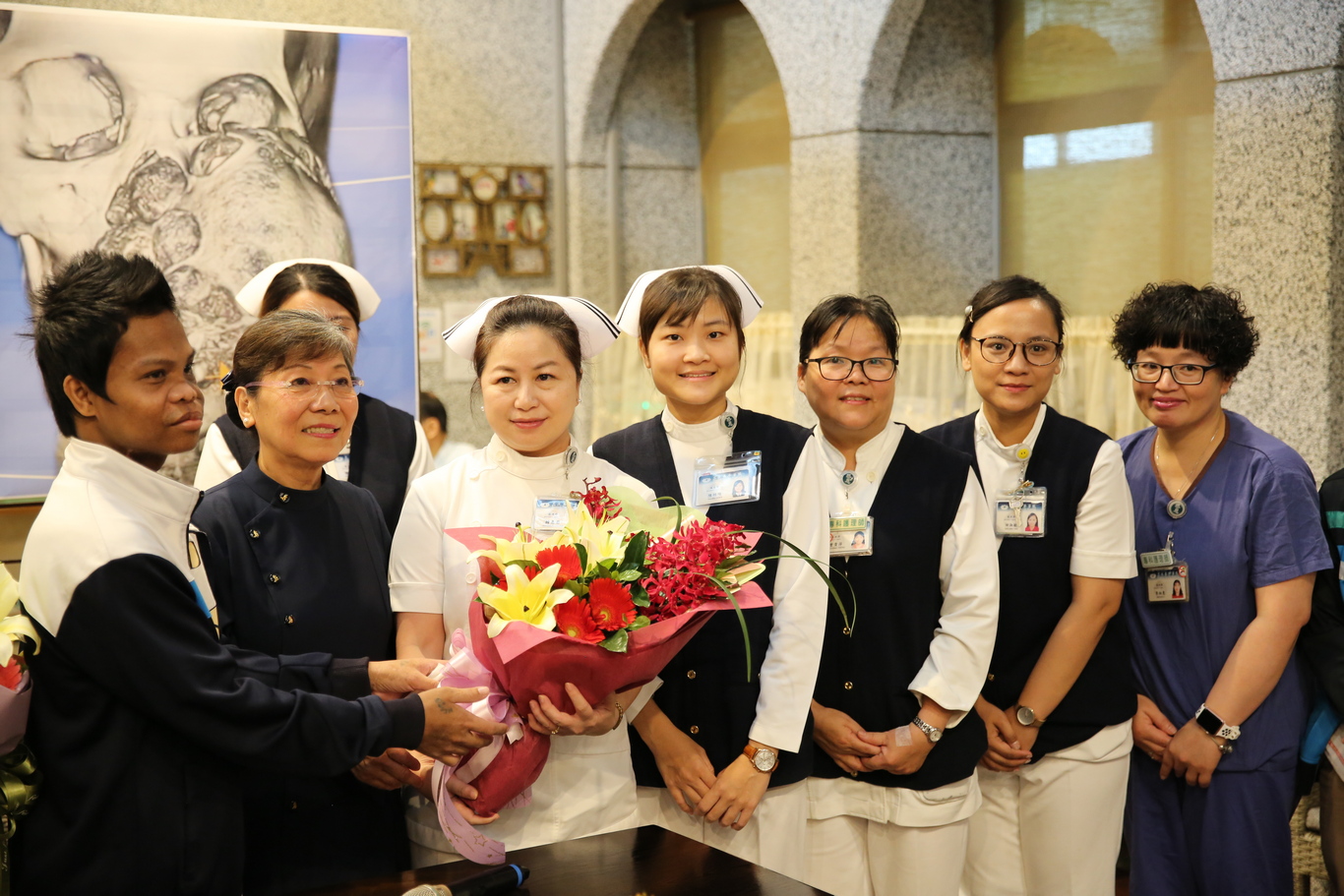 麥可也特別感謝一路照顧他的護理團隊，讓他獲得很好的照顧